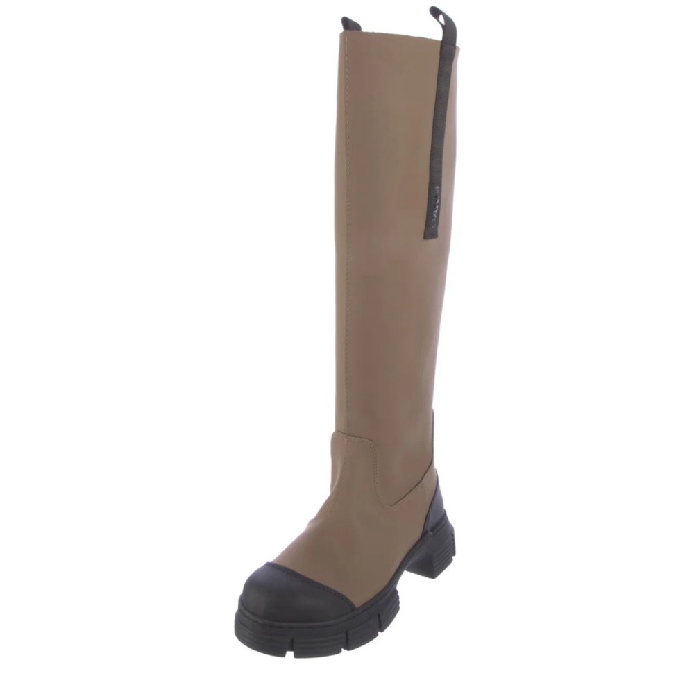 GANNI tall lug sole boots. Size 38
